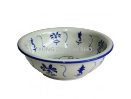 10^BOWL(HAND COLOR ANTIQUE BLUE)(11542)